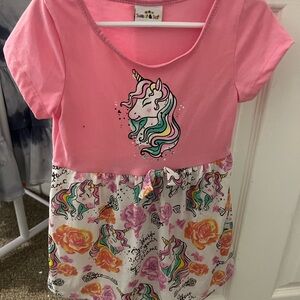 Colorful Unicorn Kids Dress